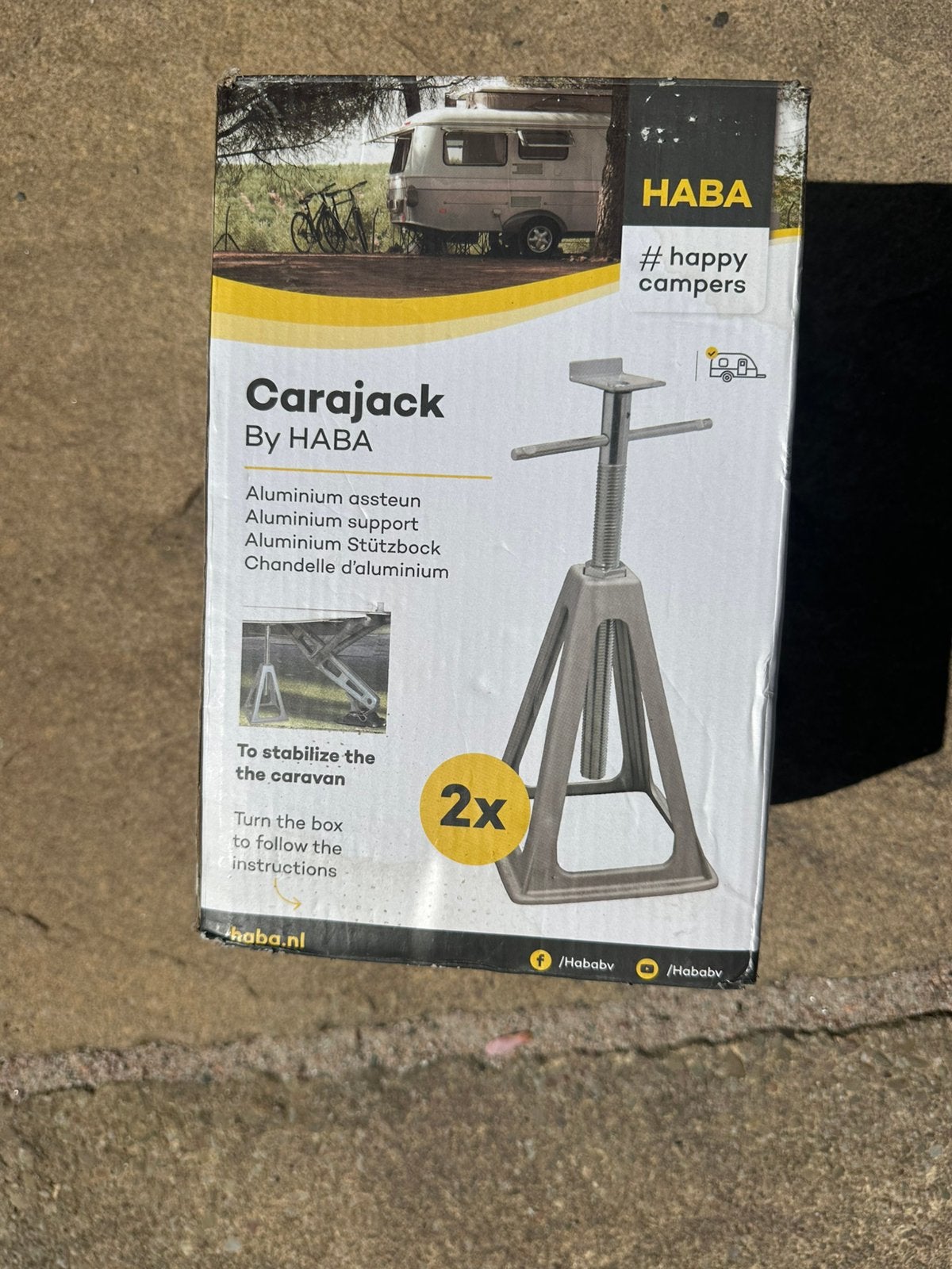 TWEE STABILISATOR STEUNEN, Caravans en Kamperen, Ophalen of Verzenden, Zo goed als nieuw