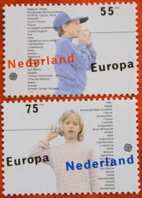 Nederland 1989 - nvph 1428-1429 - Europa, kinderspelen, Ophalen of Verzenden