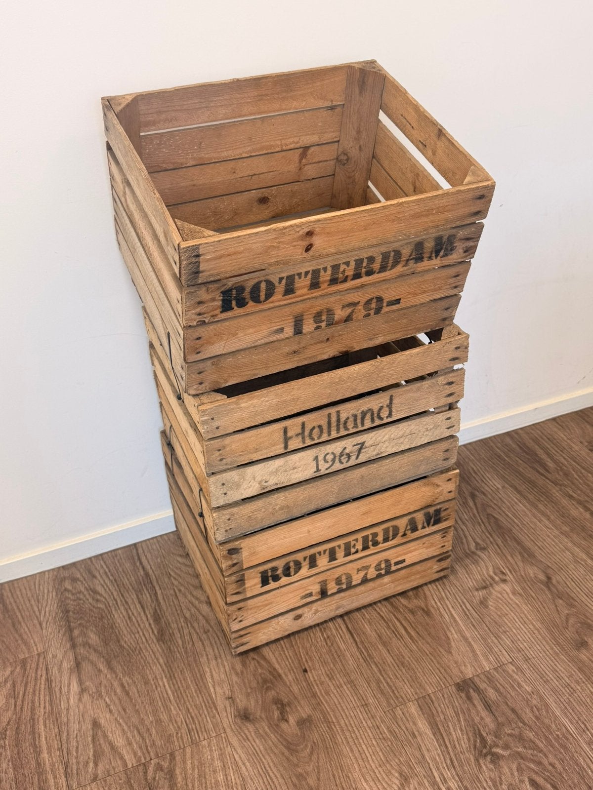 3 originele fruitkisten, Ophalen, Zo goed als nieuw, 50 tot 100 cm, Minder dan 50 cm