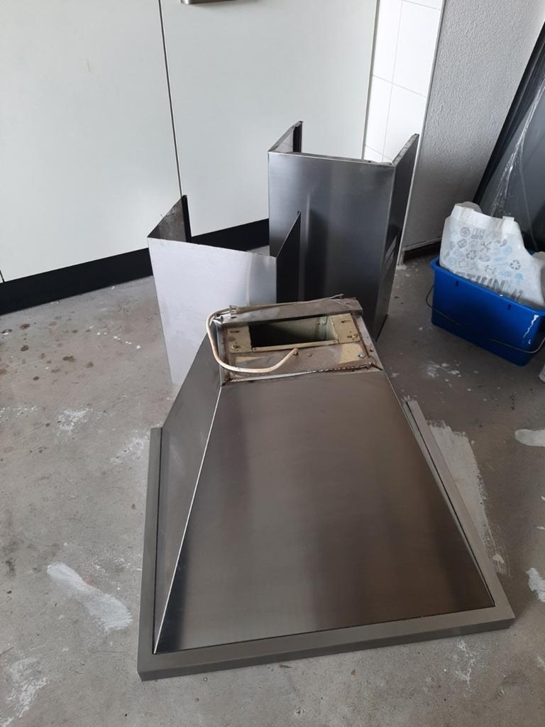 RVS afzuigkap 60x60, Ophalen, Wandschouwkap
