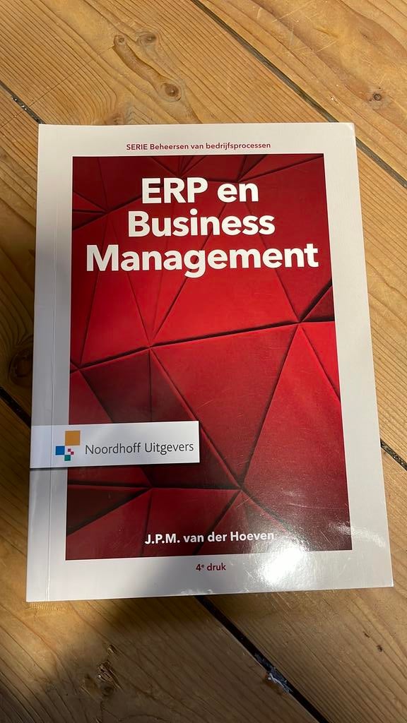 J.P.M. van der Hoeven - Erp en business management, Boeken, Ophalen of Verzenden, J.P.M. van der Hoeven, Management, Zo goed als nieuw