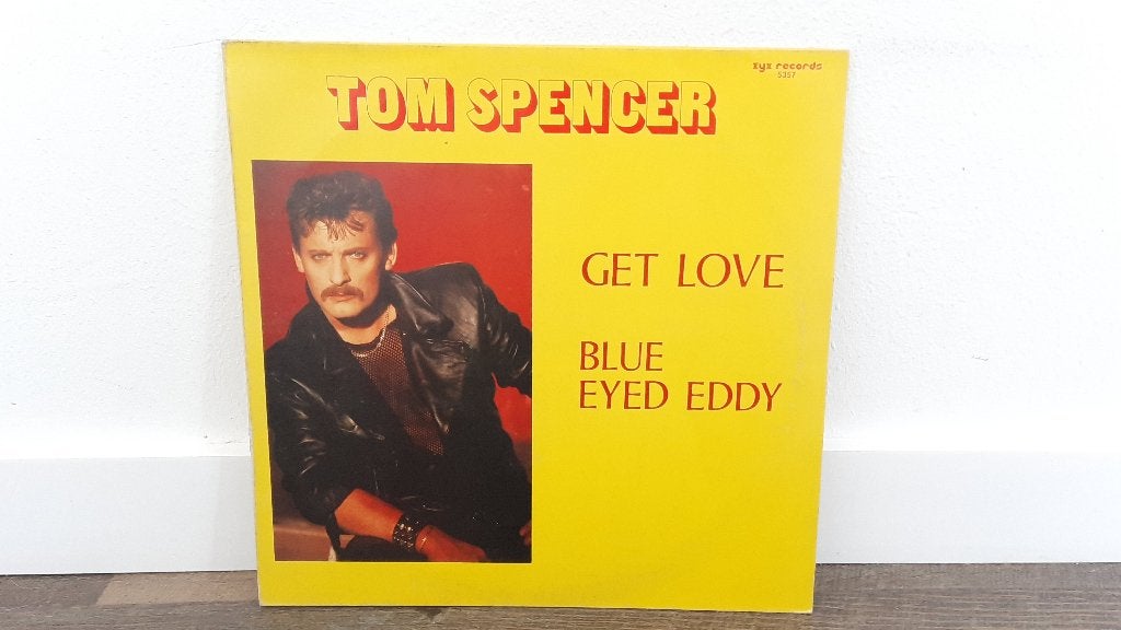 Tom Spencer - Get Love / Blue Eyed Eddy LP Maxi, Italo Disco, Cd's en Dvd's, LP, Gebruikt, Ophalen of Verzenden, Pop