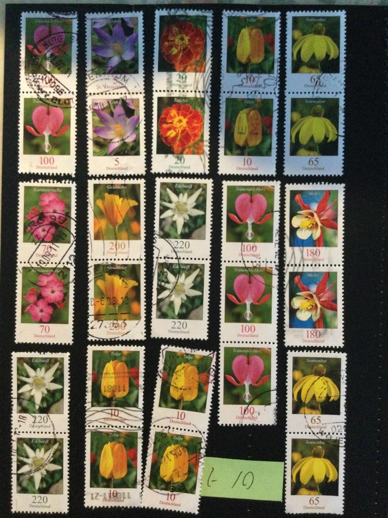 2006 diverze als rolzegels/stroken Mixlot 10 gestempeld 16-4, Verzenden, 1990 tot heden, Gestempeld