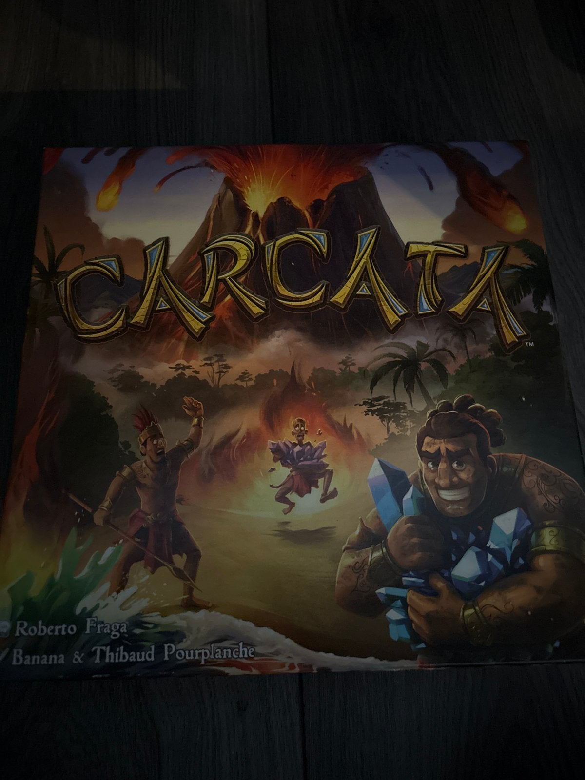 Carcata Bordspel - Avontuurlijk vulkaan-eiland spel, Drie of vier spelers, Ophalen of Verzenden, Gebruikt