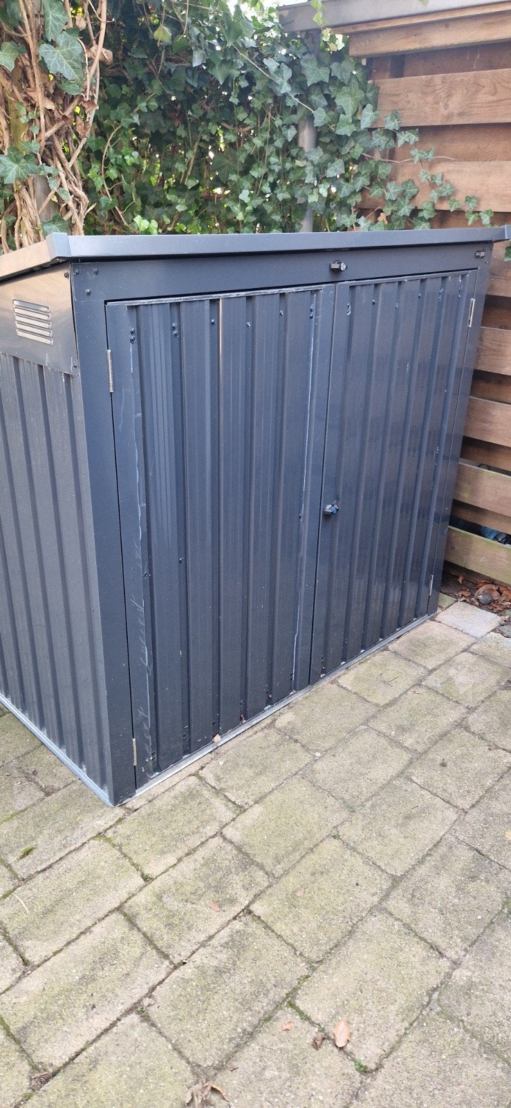 AXI Outdoor Living metalen containerberging, Tuin en Terras, Ophalen, Gebruikt, Metaal, Containerberging