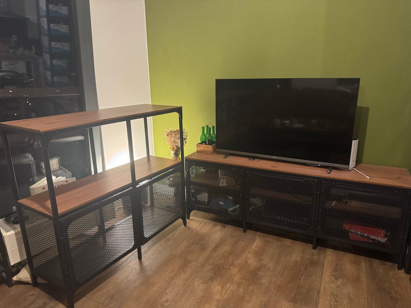 Ikea Fjallbo tv kast en stellingkast, Ophalen, 100 tot 150 cm, 150 tot 200 cm, Zo goed als nieuw