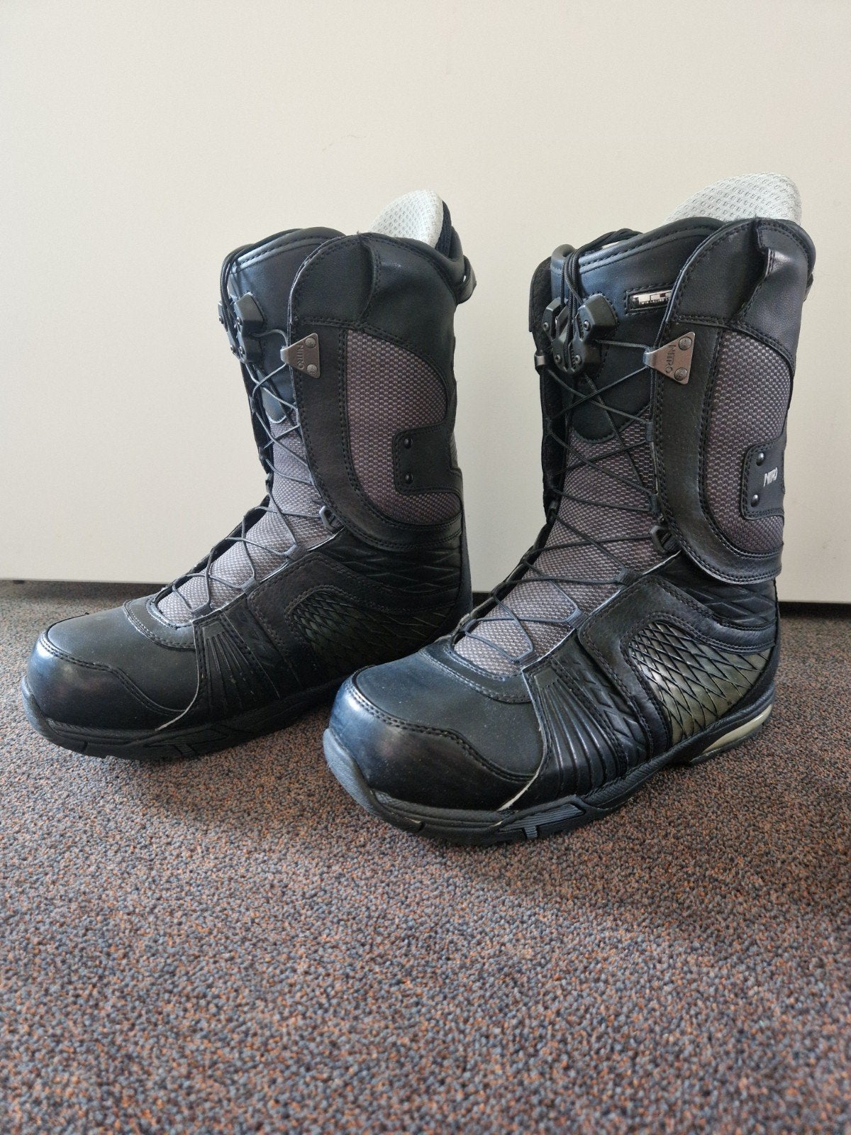 Nitro Team TLS Snowboardschoenen - Zwart - Maat 45 1/3, Sport en Fitness, Snowboarden, Ophalen of Verzenden, Gebruikt, Snowboots