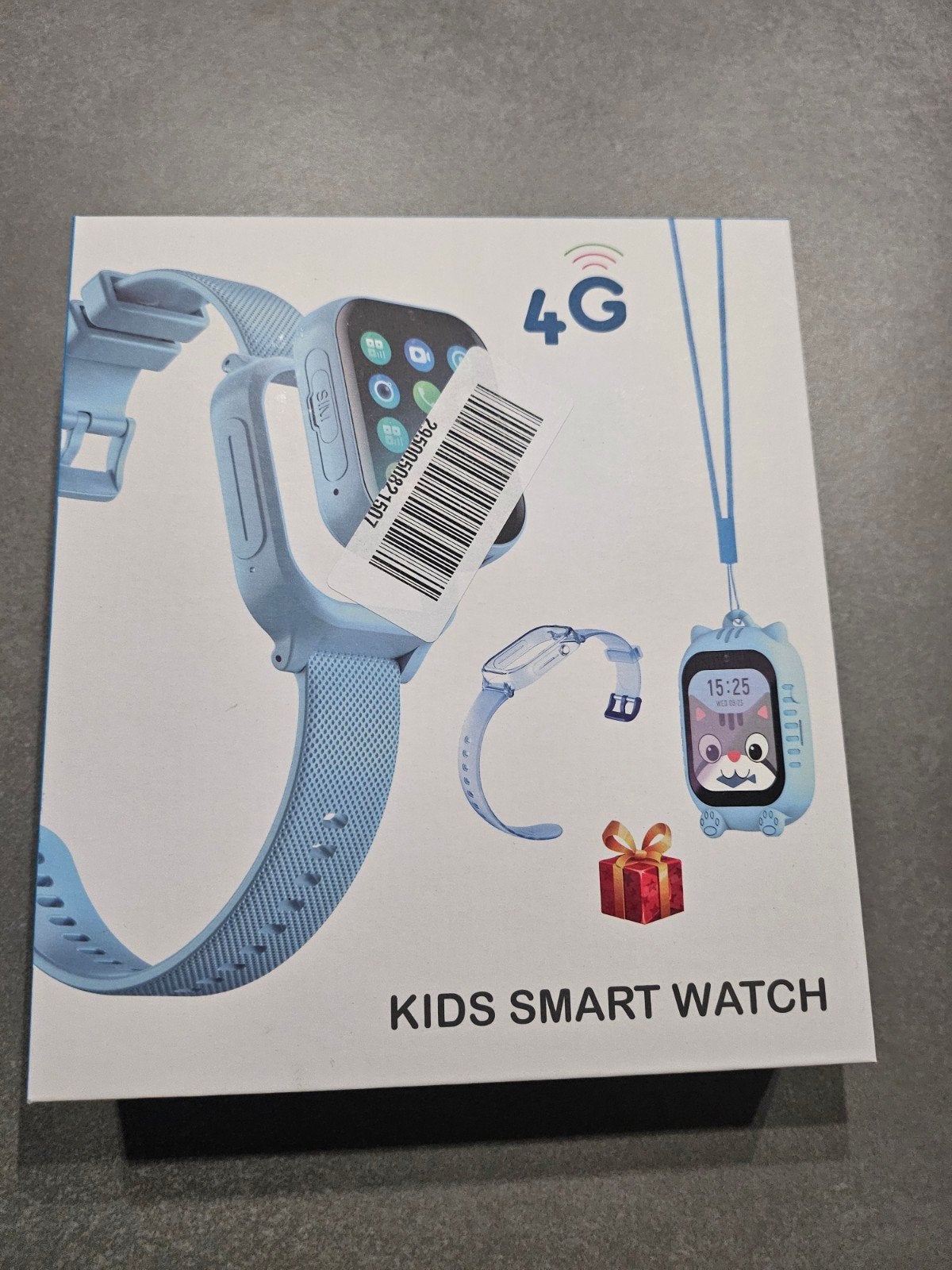 Kinder Smartwatch 4G - Weinig gebruikt, kleine krasjes, Ophalen of Verzenden, Gebruikt, Zwart, Smart Watch