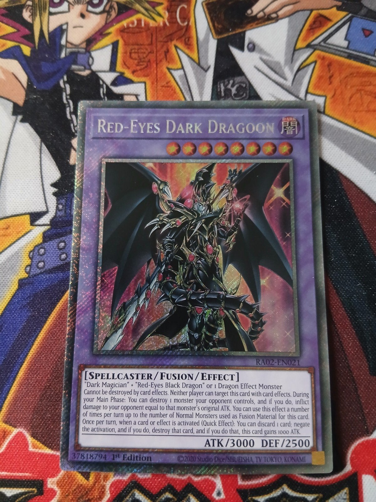 Red-Eyes Dark Dragoon - Platinum Secret Rare RA02 - Yu-Gi-Oh, Hobby en Vrije tijd, Verzamelkaartspellen | Yu-gi-Oh!, Ophalen of Verzenden