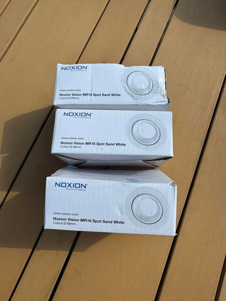 Noxion Vision MR16 Witte Inbouwspots - 3 Stuks, Ophalen, Metaal of Aluminium, Nieuw, Inbouw