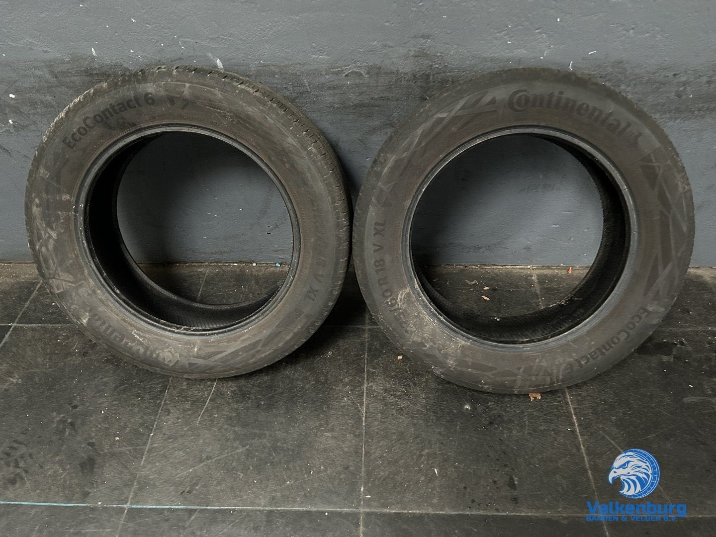 6mm! Zomerbanden 225/60R18 Continental EcoContact 6, 18 inch, Gebruikt, -, -