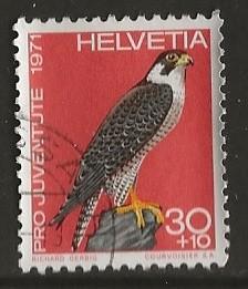 Zwitserland 21, valk voor sam*, Verzenden, Gestempeld