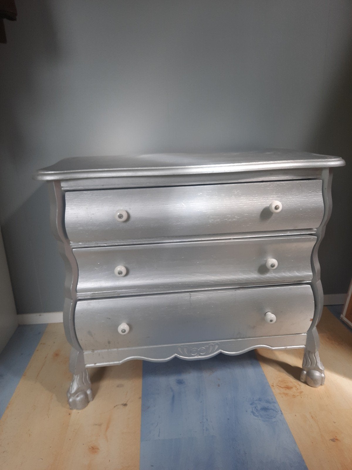 leuke brocante zilveren lade kastje, Ophalen of Verzenden