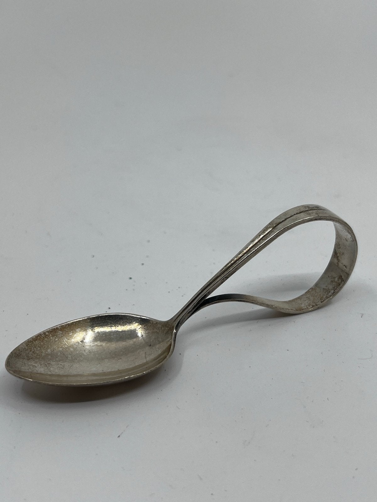 Antieke Van Kempen Zilveren amuseLepel, Ophalen of Verzenden