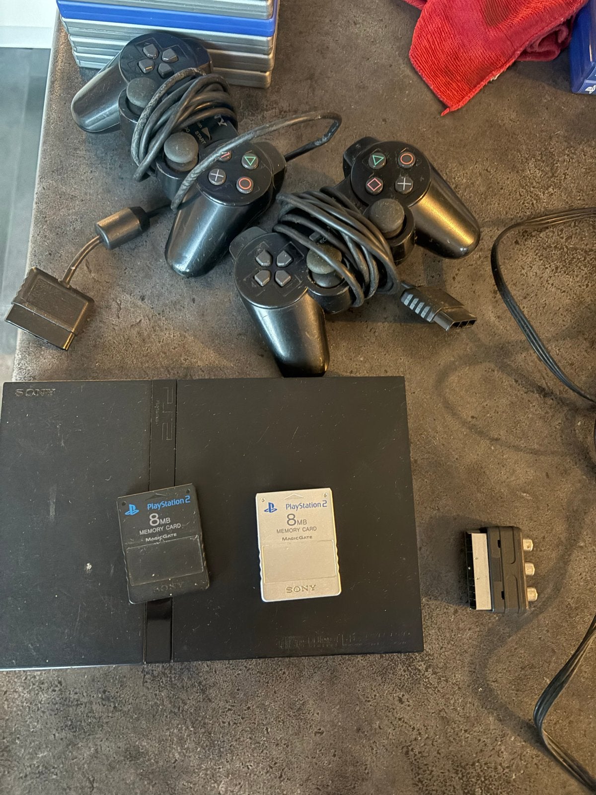 PlayStation 2 Slim met 2 controllers en 2 geheugenkaarten (m2458048879 ...