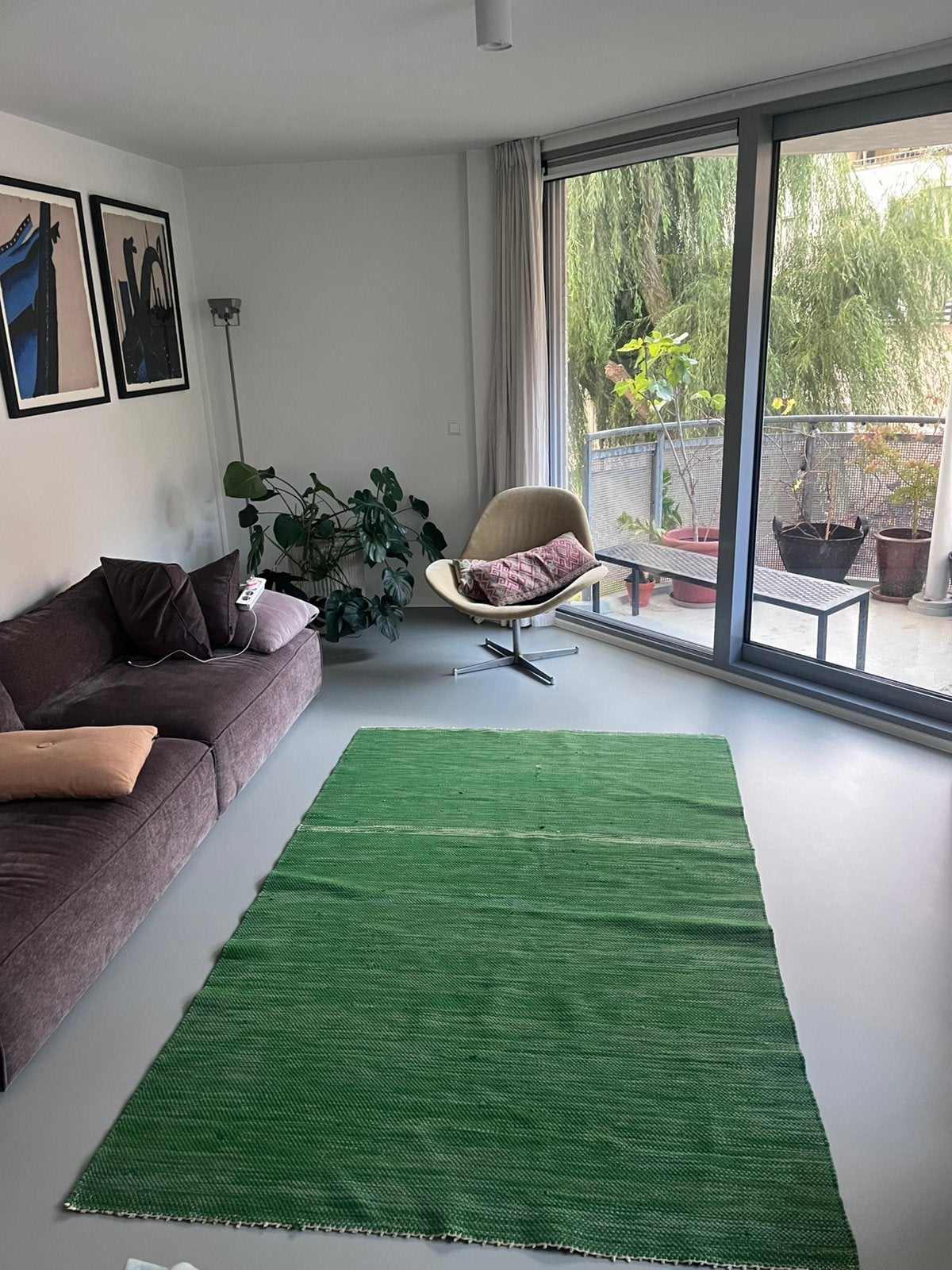 Mooi groen vloerkleed, Ophalen of Verzenden, Zo goed als nieuw, 5 tot 10 m², Groen