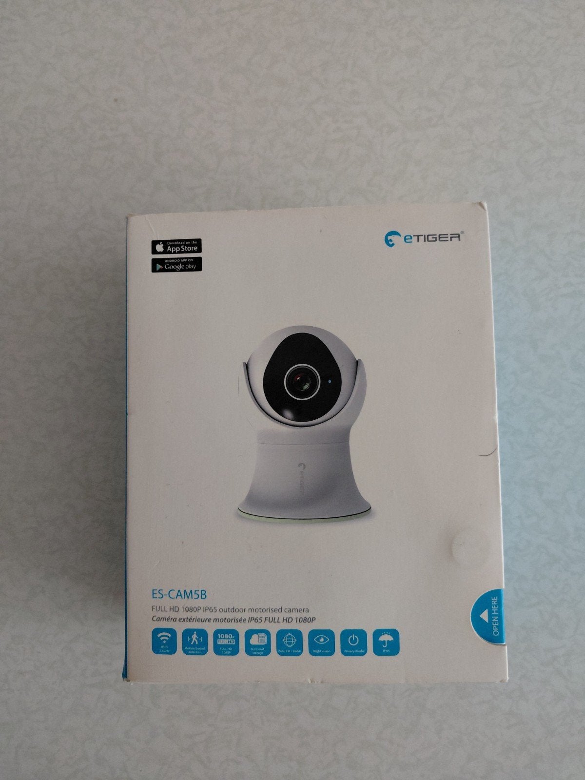 eTiger ES-CAM5B Full HD 1080P IP65 Buitencamera, Ophalen, Nieuw, Buitencamera