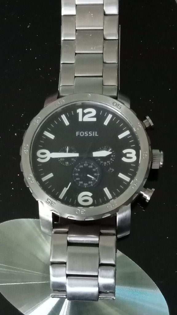 Heren horloge Fossil, Staal, Staal, Zo goed als nieuw, Ophalen