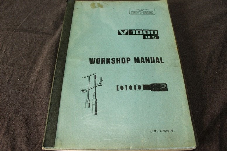 Moto Guzzi V1000 G5 1000SP workshop manual 1979, Ophalen of Verzenden, Moto Guzzi