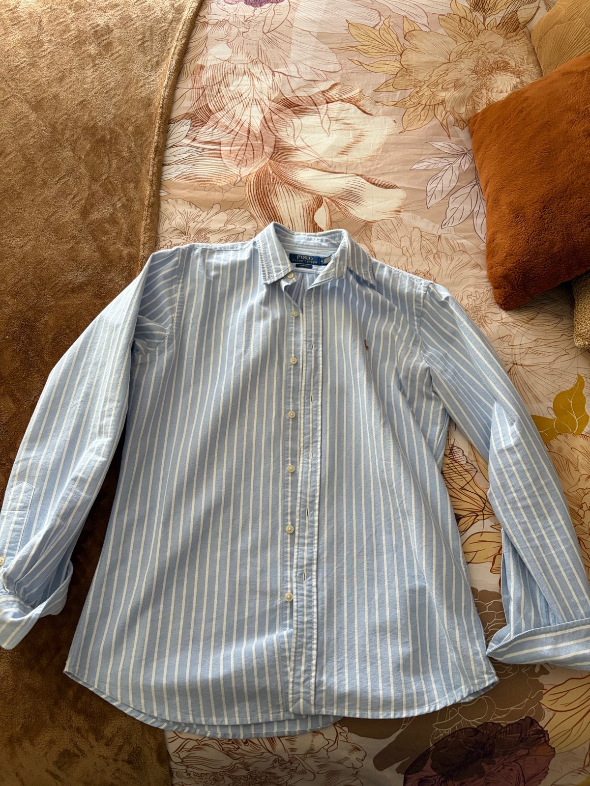Polo Ralph Lauren Slim Fit overhemd - Maat M, Ophalen of Verzenden, Zo goed als nieuw, Blauw, Halswijdte 39/40 (M)