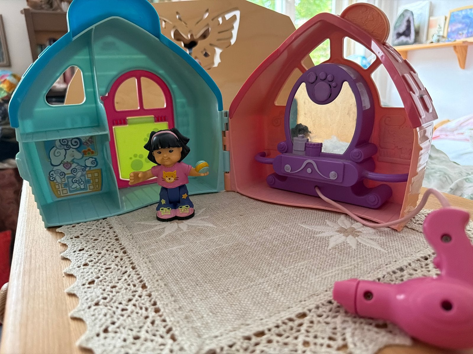 Retro Fisher-Price Little People PET Salon met geluid, Ophalen of Verzenden, Gebruikt, Speelset, Met geluid