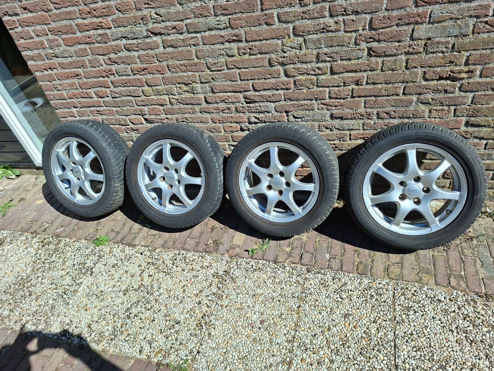 Anzio licht metalen velgen, Gebruikt, 16 inch, Banden en Velgen, Personenwagen