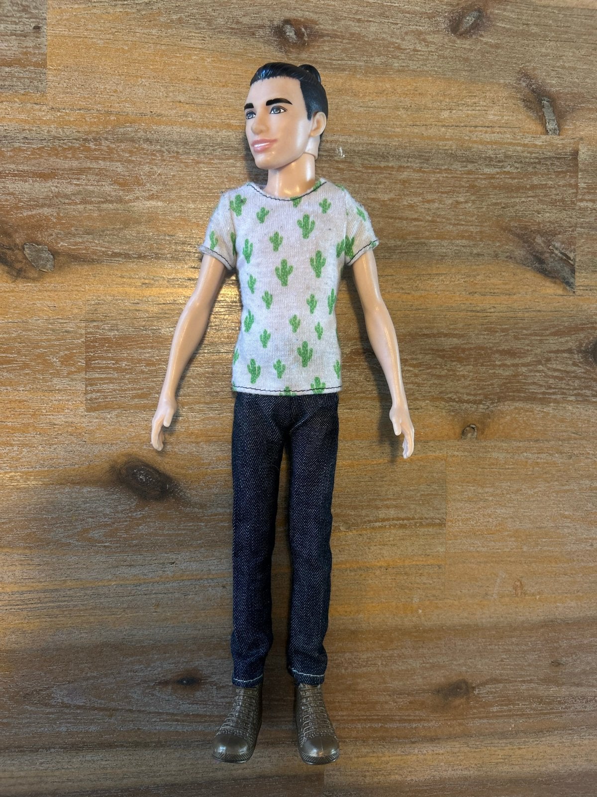 Ken Barbie Pop met Cactus T-shirt en Jeans, Ophalen of Verzenden, Zo goed als nieuw, Barbie