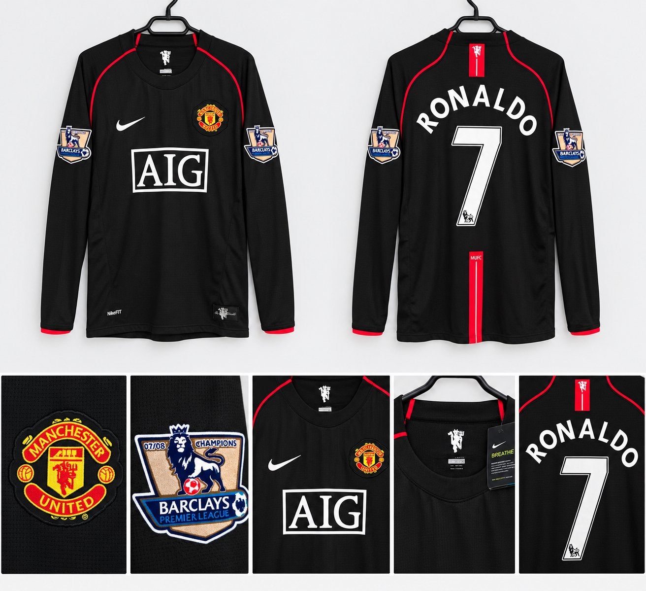 Ronaldo Manchester United Retro Shirt 2007/2008 – Maat L ️, Ophalen of Verzenden