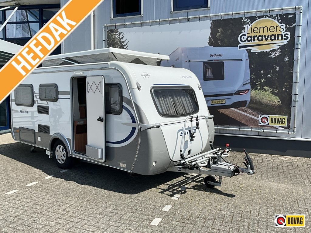 Eriba Feeling 425 HEFDAK-MOVER-FIETSENDRGR, Caravans en Kamperen, Caravans, Standaardzit, Bedrijf, 750 - 1000 kg, 4 tot 5 meter