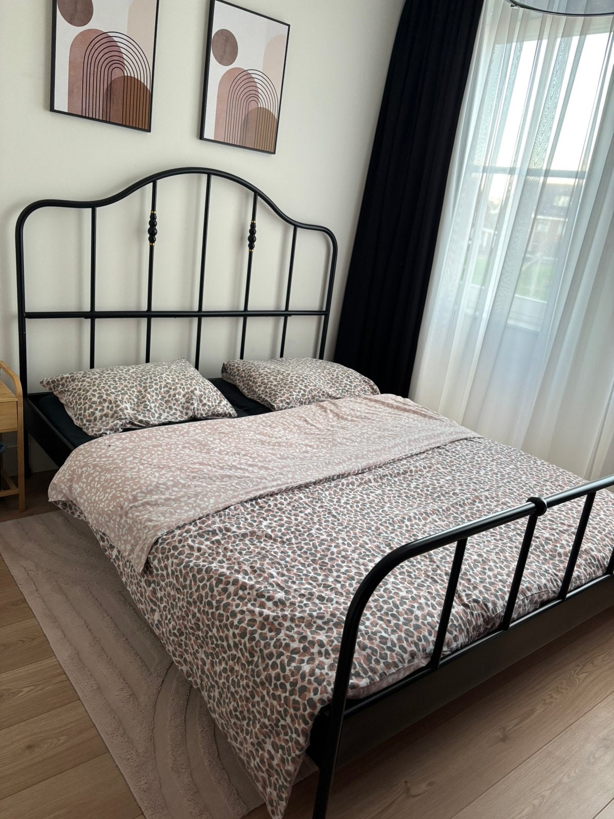 Bed 160x200 inclusief matrassen, Tweepersoons, Ophalen of Verzenden, Zo goed als nieuw, 160 cm