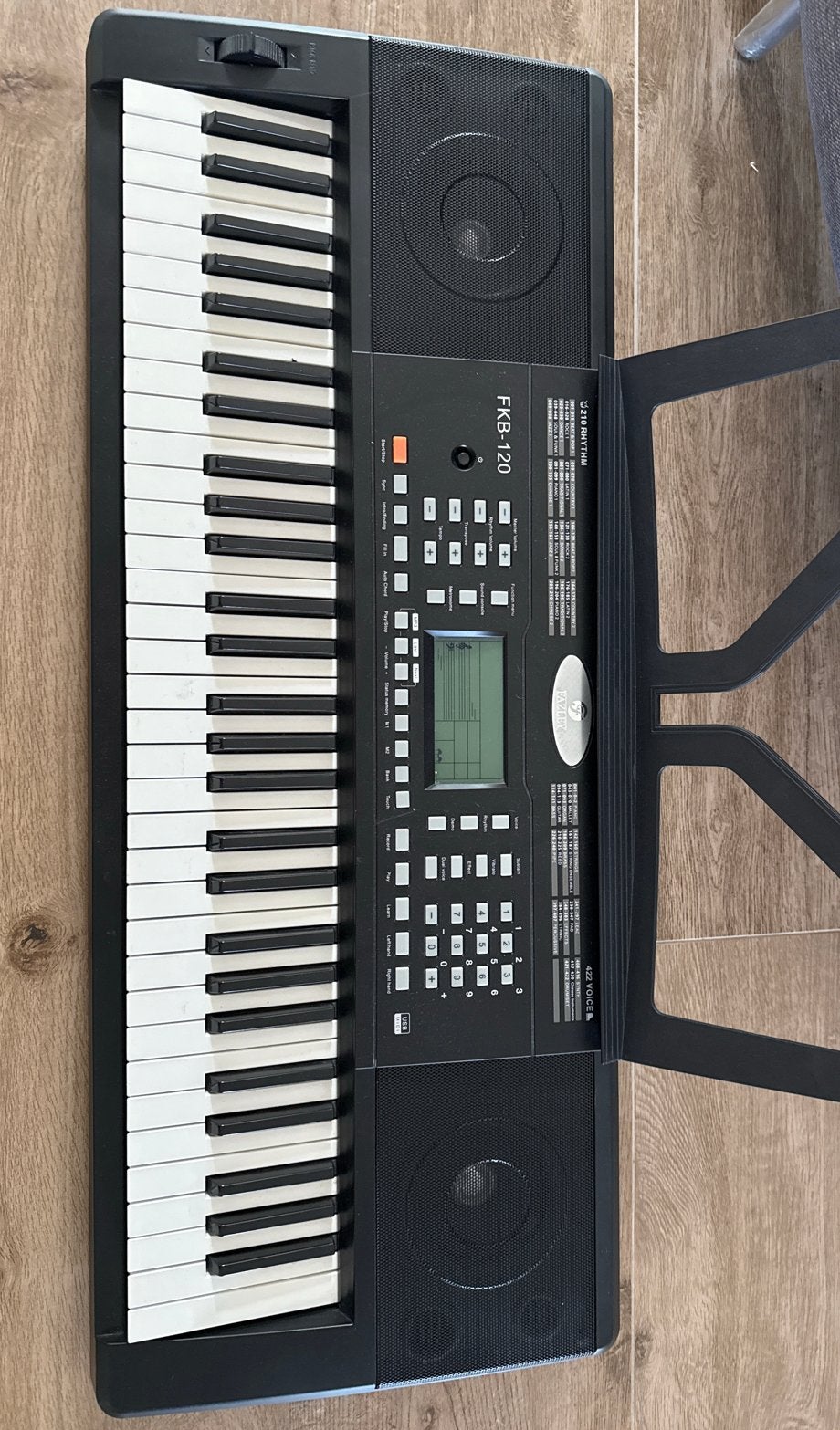 Fazley FKB-120 keyboard met 61 toetsen, Muziek en Instrumenten, 61 toetsen, Zo goed als nieuw, Met standaard, Ophalen