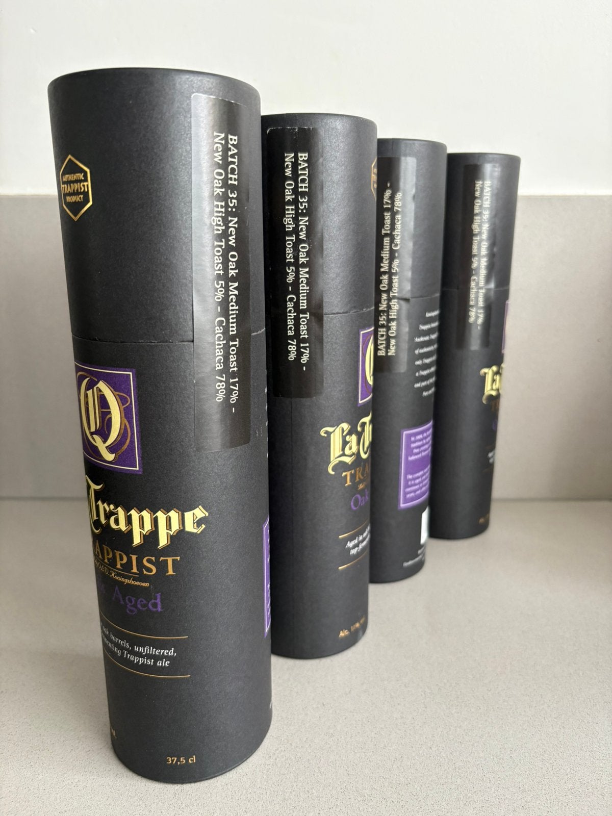 La trappe Quadruppel oak aged, BATCH 35, Ophalen, Zo goed als nieuw, Flesje(s), La Trappe
