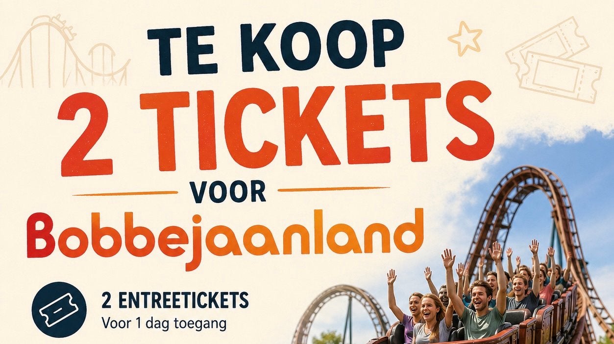 2 tickets Bobbejaanland, Tickets en Kaartjes, Recreatie | Pretparken en Attractieparken, Drie personen of meer, Ticket of Toegangskaart