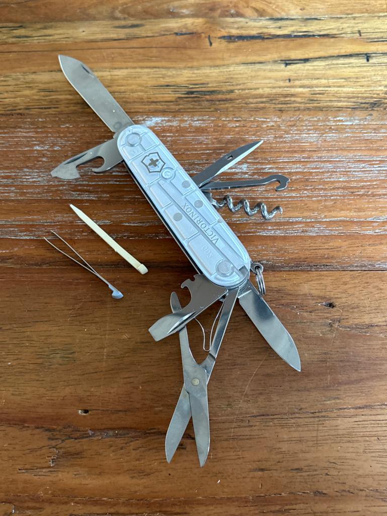 Victorinox Climber Transparant Zilver Zwitsers Zakmes, Ophalen of Verzenden, Gebruikt