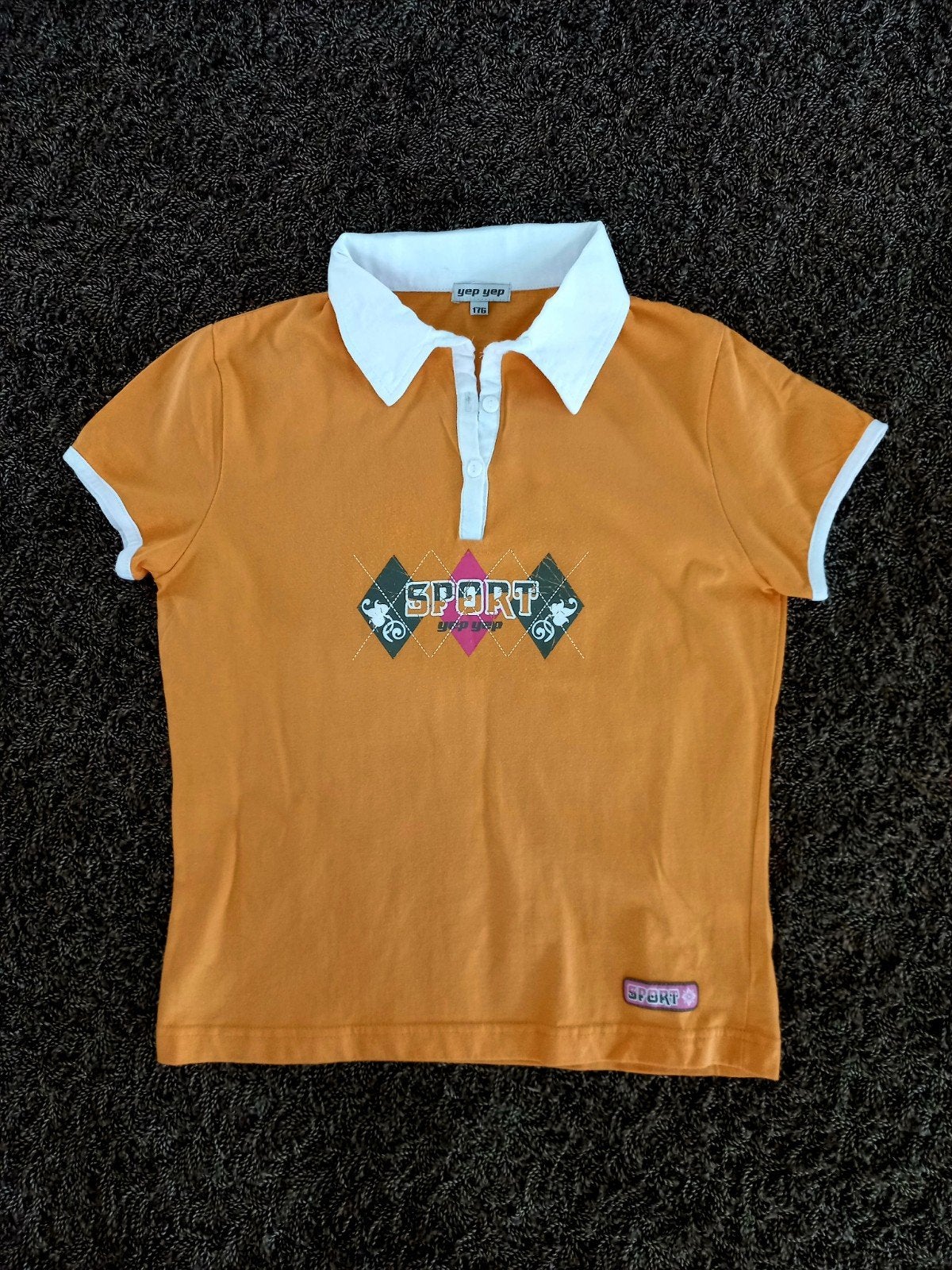 Yep Yep Sport T-shirt - Oranje - Maat 164/170, Yep Yep, Jongen of Meisje, Ophalen of Verzenden, Zo goed als nieuw