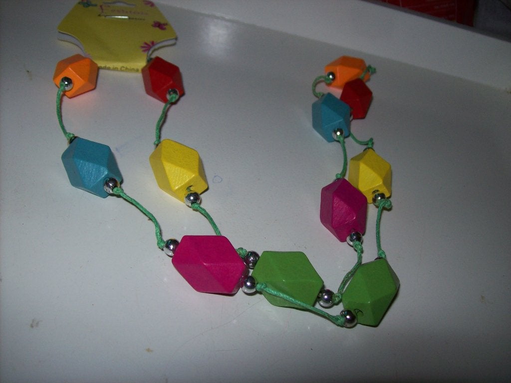 Ketting Koorden Met Mooie Houten Kralen Model, Ophalen of Verzenden, Nieuw, Overige kleuren, Overige materialen