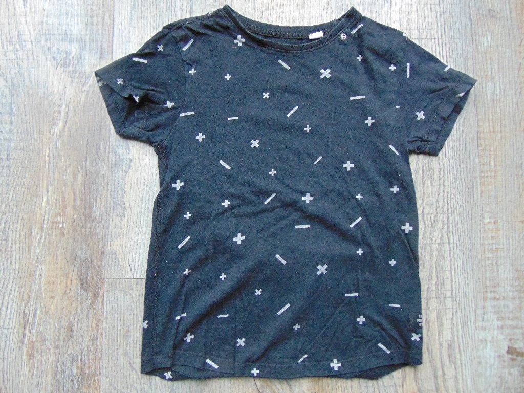 T-shirt zwart maat 134 Kiddo shirt, Kiddo, Ophalen of Verzenden, Zo goed als nieuw, Shirt of Longsleeve