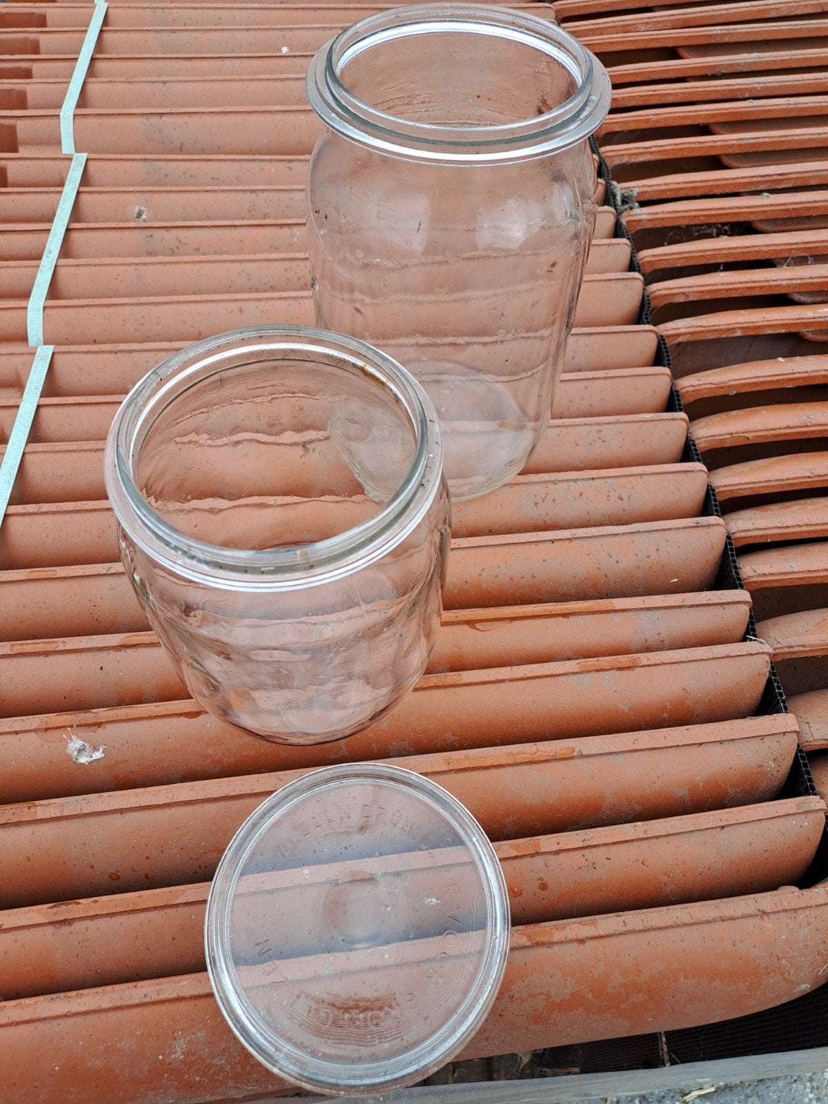 Weckpotten van 1,5 en 1 liter met deksels, Ophalen