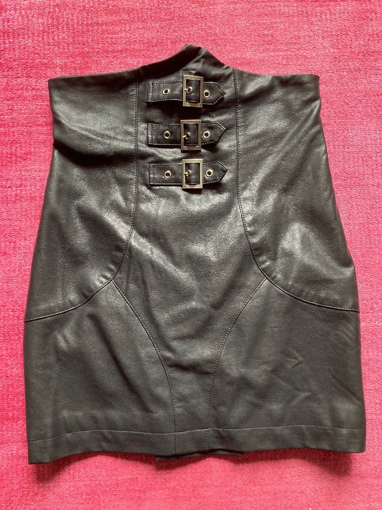 Punk Rave mini rokje, Zwart, Ophalen of Verzenden, Zo goed als nieuw, Maat 34 (XS) of kleiner