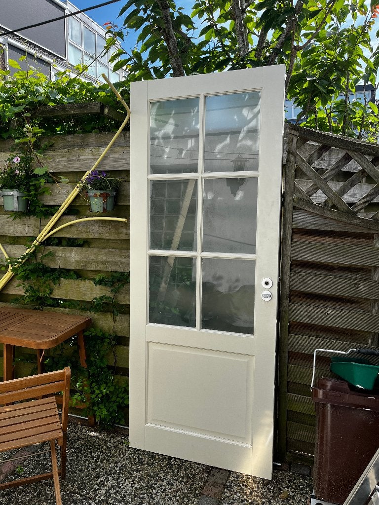 Massief houten binnendeur, Ophalen, Gebruikt, 80 tot 100 cm, Binnendeur