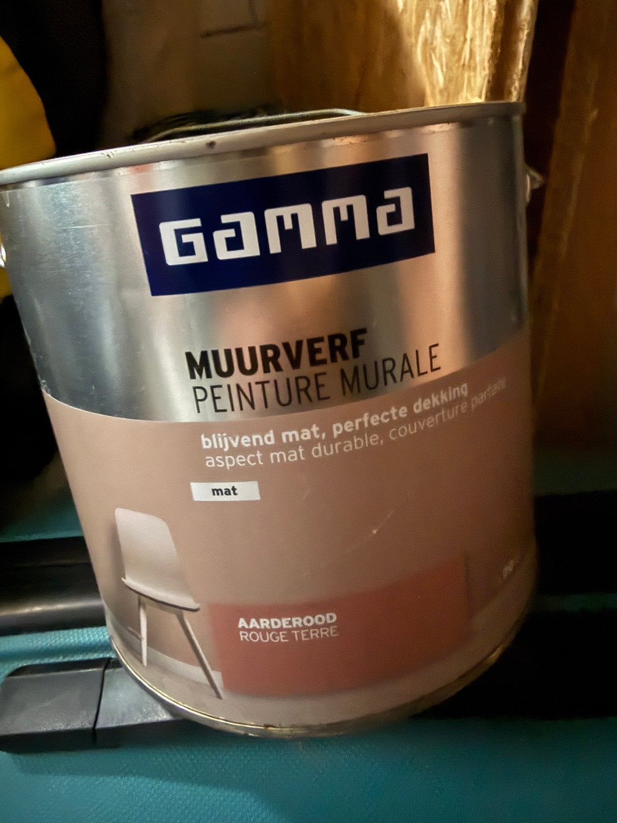 Gamma muurverf aarderood- ongeopend, Doe-het-zelf en Verbouw, Verf, Beits en Lak, Ophalen, Zo goed als nieuw