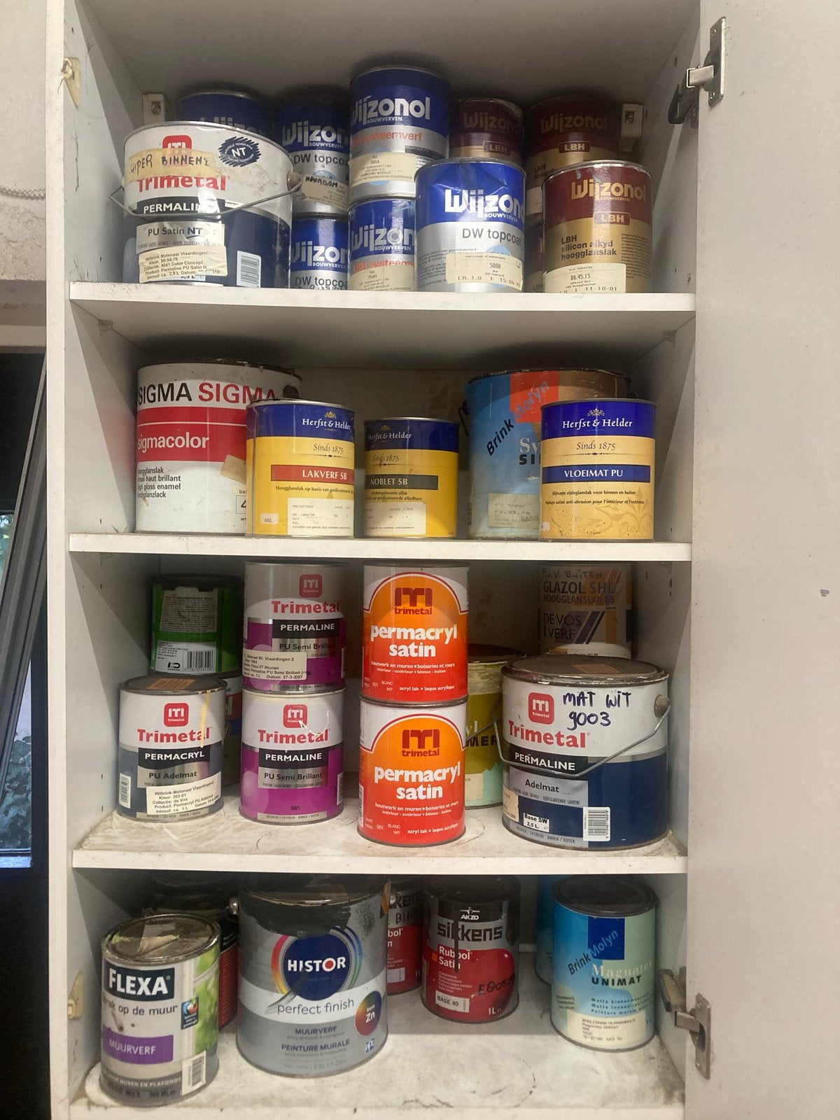Diverse Verf- en Lakrestanten - Verschillende Merken, Doe-het-zelf en Verbouw, Gebruikt, Overige kleuren, Ophalen of Verzenden