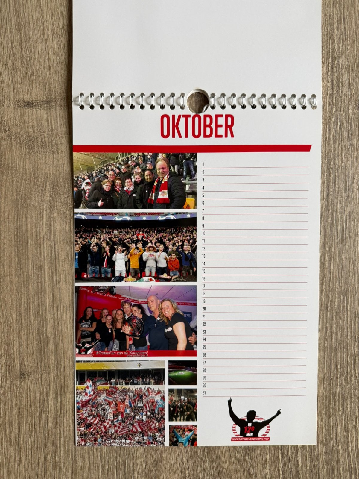 Originele PSV Verjaardagskalender PSV Supportersvereniging., Diversen, Kalenders, Ophalen of Verzenden, Maandkalender, Nieuw