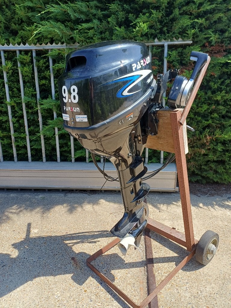 Parsun 9.8 pk 4 takt langstaart op afstandbediening, Ophalen, Gebruikt, 5 tot 10 pk, Viertaktmotor