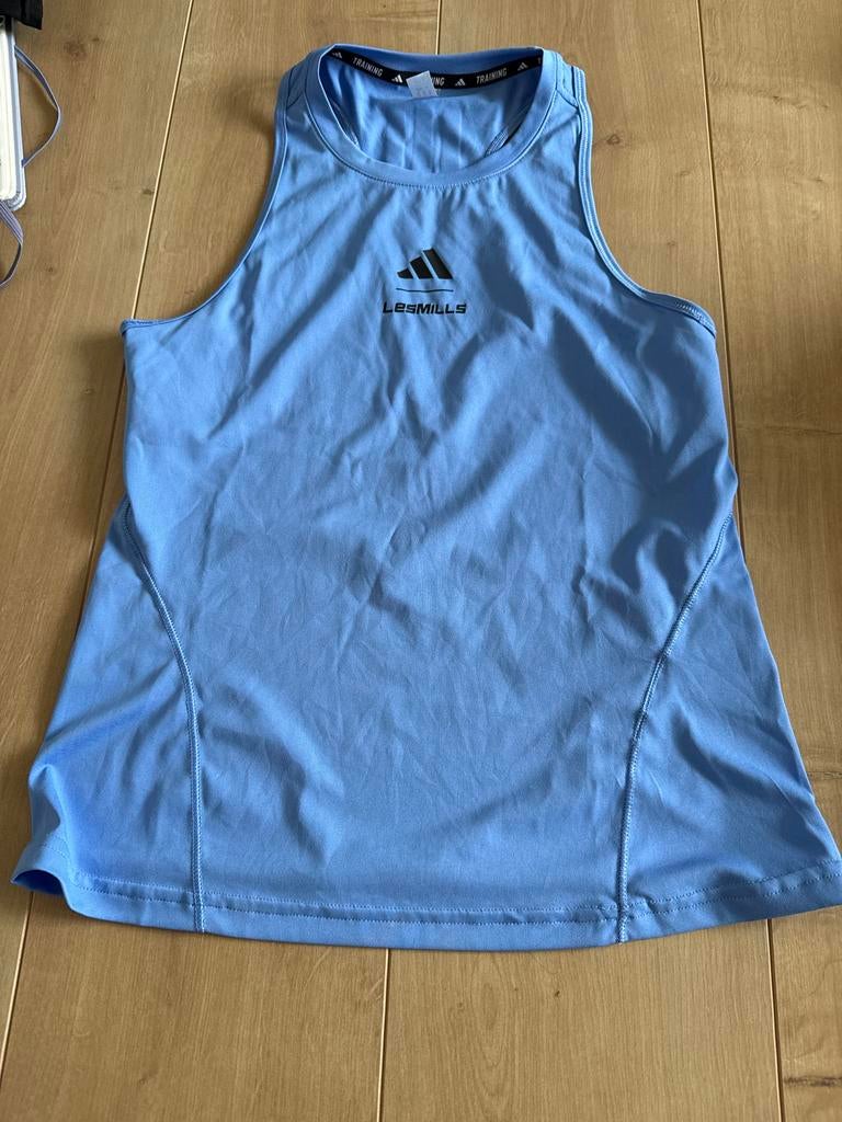 Adidas Les Mills sporttop XS blauw z.g.a.n., Kleding | Dames, Blauw, Ophalen of Verzenden, Maat 34 (XS) of kleiner, Fitness of Aerobics