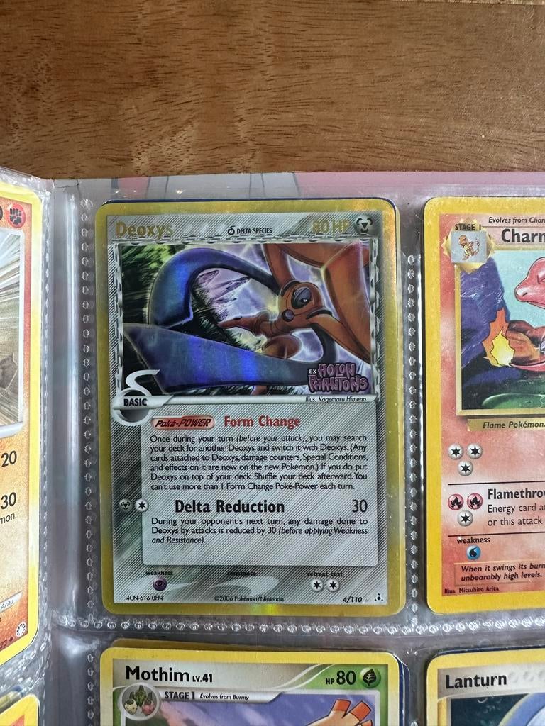 Deoxys Delta Species Holon Phantoms Reverse Holo, Ophalen of Verzenden, Zo goed als nieuw, Losse kaart, Foil