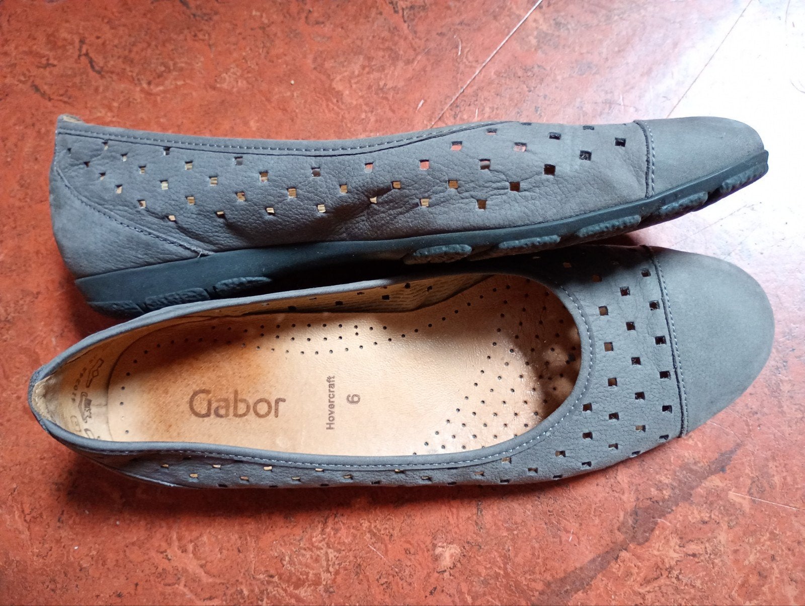 gabor dames schoenen instappers, suède leer, maat 6, Ophalen, Instappers, Gabor, Zo goed als nieuw