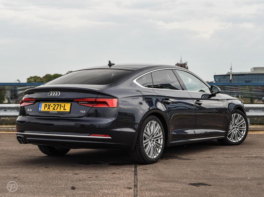 Audi A5 Sportback 2.0 TDI 190 PK S-tronic Aut. Sport Pro Lin, Auto's, Audi, Stof, Blauw, Origineel Nederlands, Diesel