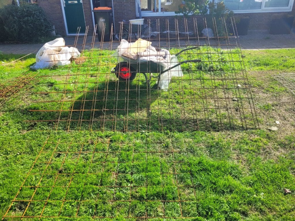 Wapeningsnetten, Ophalen, Zo goed als nieuw