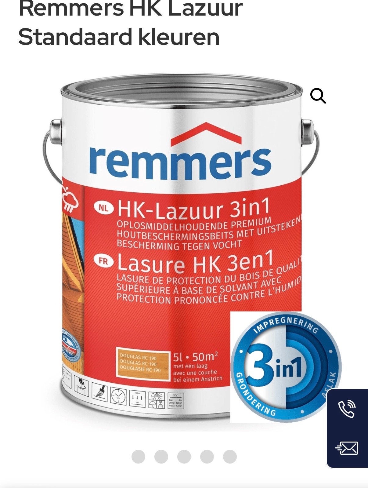 Gezocht: Remmers HK Lazuur 3in1 kleurloos (oude variant), Overige kleuren, Nieuw, Beits, Ophalen of Verzenden